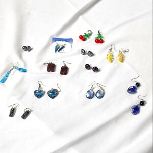 Women's Art Glass Earrings Bundle